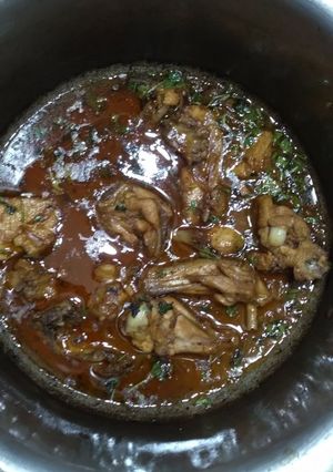 A picture of Chicken Qorma.