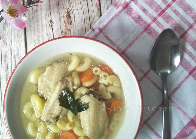 Simple Way to Make Favorite Chicken Soup with Macaroni