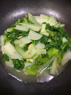 蒜炒小白菜 的食譜成品照片