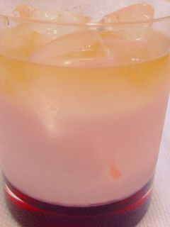 A picture of Adult Strawberry Milk with Whisky float.