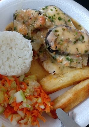 Una foto de Bagre en salsa