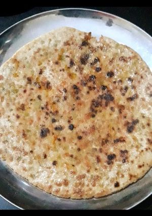 A picture of Sweet Bundi paratha.