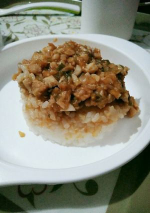 Foto resep Mpasi 1Y : Nasi tim dory teriyaki