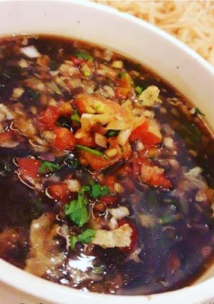 A picture of Manchow Soup.
