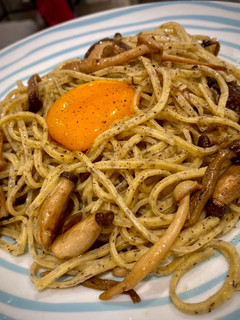 Una foto de Pasta de trufa con setas