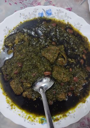 عکسی از دستور قورمه سبزی شب یلدایی😜🥰