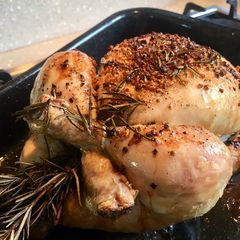 Super Tasty Rosemary and Garlic Roast Chicken A picture of Super Tasty Rosemary and Garlic Roast Chicken.