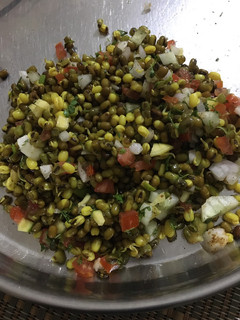 A picture of Sprouted moong salad.
