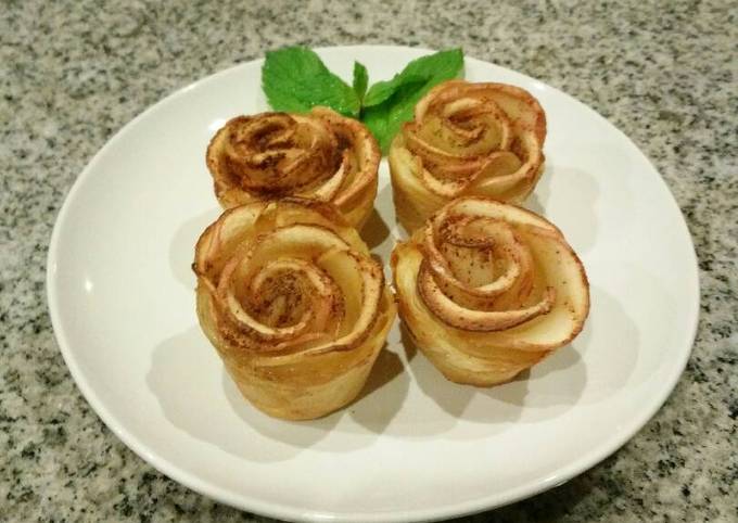 Yuk intip, Resep memasak Pastry apel mawar  sesuai selera