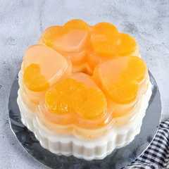 A picture of Puding Susu Jeruk Mandarin.