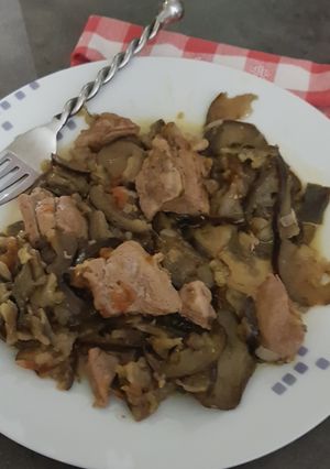 Une photo de Sauté de veau aux aubergines