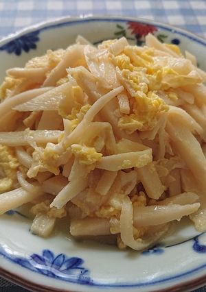 綠竹筍炒蛋 的食譜成品照片