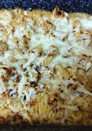 Négy sajtos-karfiolos tészta recept fotója