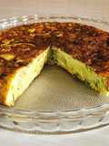 Tortilla de zapallito redondo y papa, liviana, rica y muy fácil (y de cuasi-aprovechamiento)