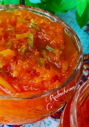 عکسی از دستور مربای هویج