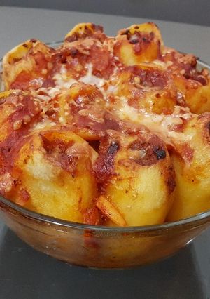 صورة لوصفة بطاطس محشية لحمة مفرومة في الفرن 🥔🥔🍖🍖👌👍