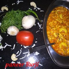 A picture of Paneer Burji.