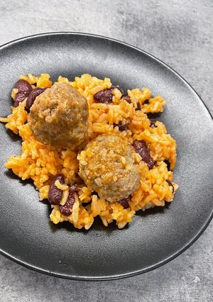 Rizses babos húsgolyó recept fotója