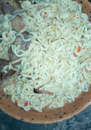 A picture of Pepper soup noodles.