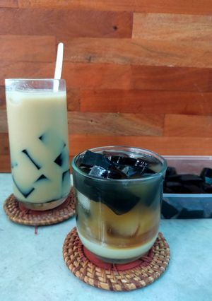Foto resep Es Teh Susu Cincau