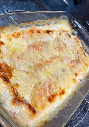A picture of Sweet Potato and Potato Gratin Dauphinois.
