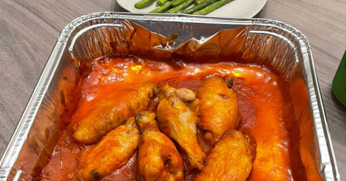Alitas de pollo con salsa picante (Buffalo wings) Receta de DaniEstefi-  Cookpad
