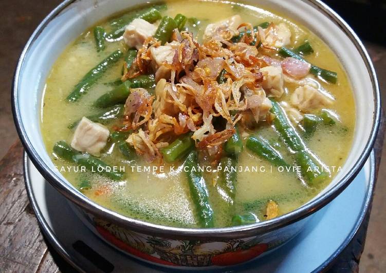 Sayur Lodeh Tempe Kacang Panjang