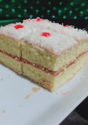 Foto resep Bolu lapis stroberi keju