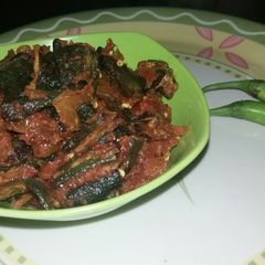 A picture of Masala bhindhi.