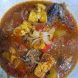 Sarden,kentang,tahu oseng