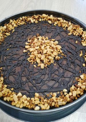 Csokis-karamellás torta 'sütés nélkül' recept fotója