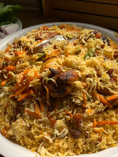 صورة لوصفة رز بخاري