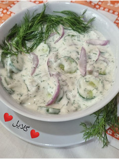 عکسی از دستور سالاد ماست و شوید😋