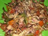 Tumis Kering Cumi Asin Rawit