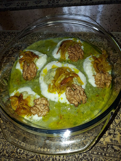 عکسی از دستور بورانی اسفناج با گردو