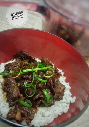 Foto resep Gyudon beef bowl