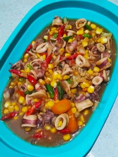 Foto resep Oseng cumi sayur saos tiram