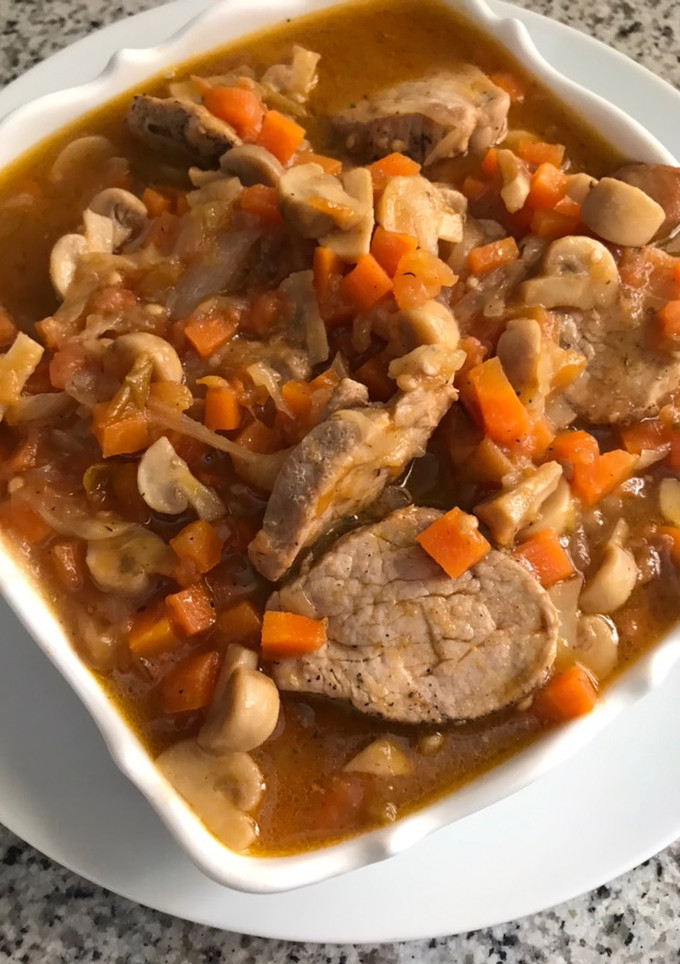 Una foto de Solomillo de cerdo en salsa