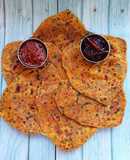 Muli (radish) Paratha, with new style