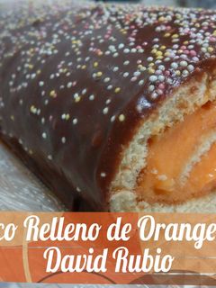Una foto de Tronco relleno de orange curd