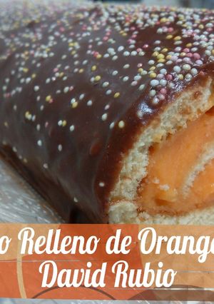 Una foto de Tronco relleno de orange curd