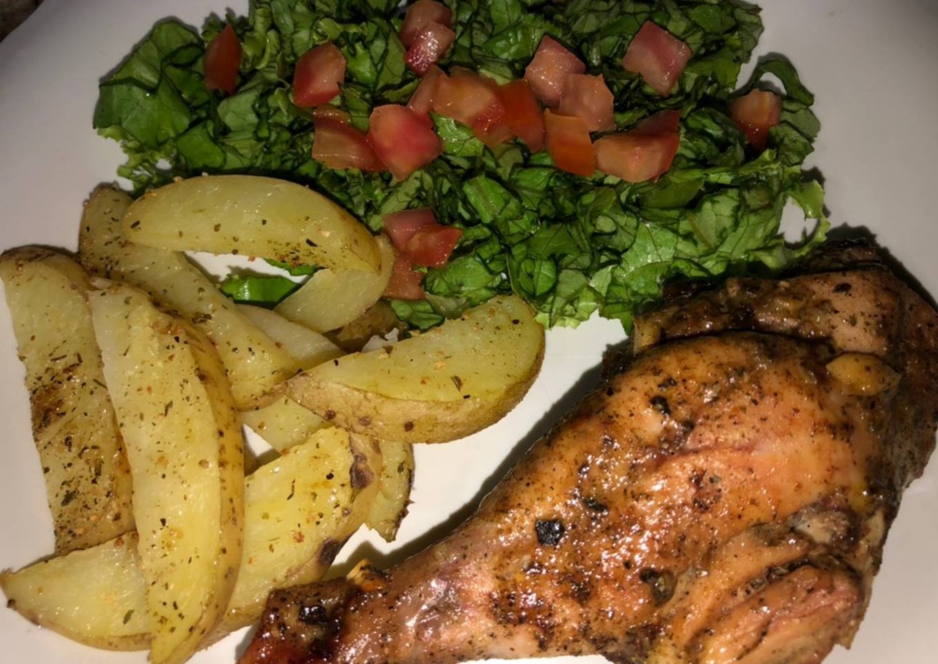 Pollo y papas al horno