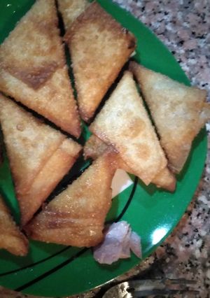 صورة لوصفة سمبوسه بالتونه