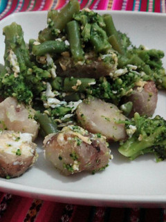 Una foto de Revuelto de verduras y chuño