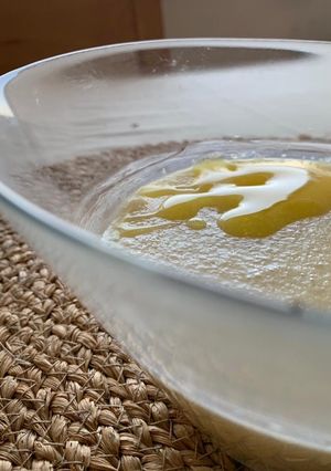Una foto de Crema de chocolate blanco (sin gluten)