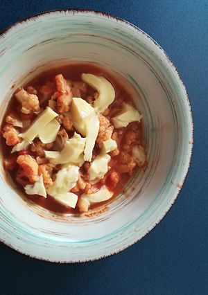 Una foto de Coliflor entomatada con queso