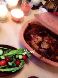 صورة لوصفة طاجن الدجاج ب الخضار 🥗مفيد للدايت لان من غير زيت