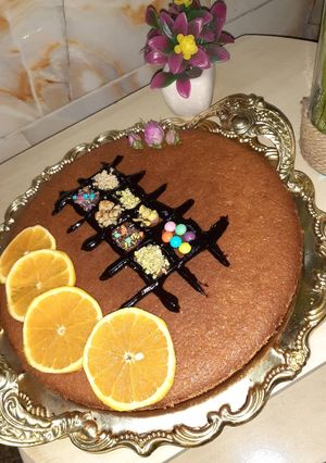 عکسی از دستور کیک پرتقالی🍊