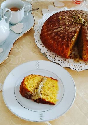 Foto di Torta alla zucca alla crema di pistacchio