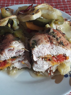 Una foto de Supremas rellenas con verduras al horno